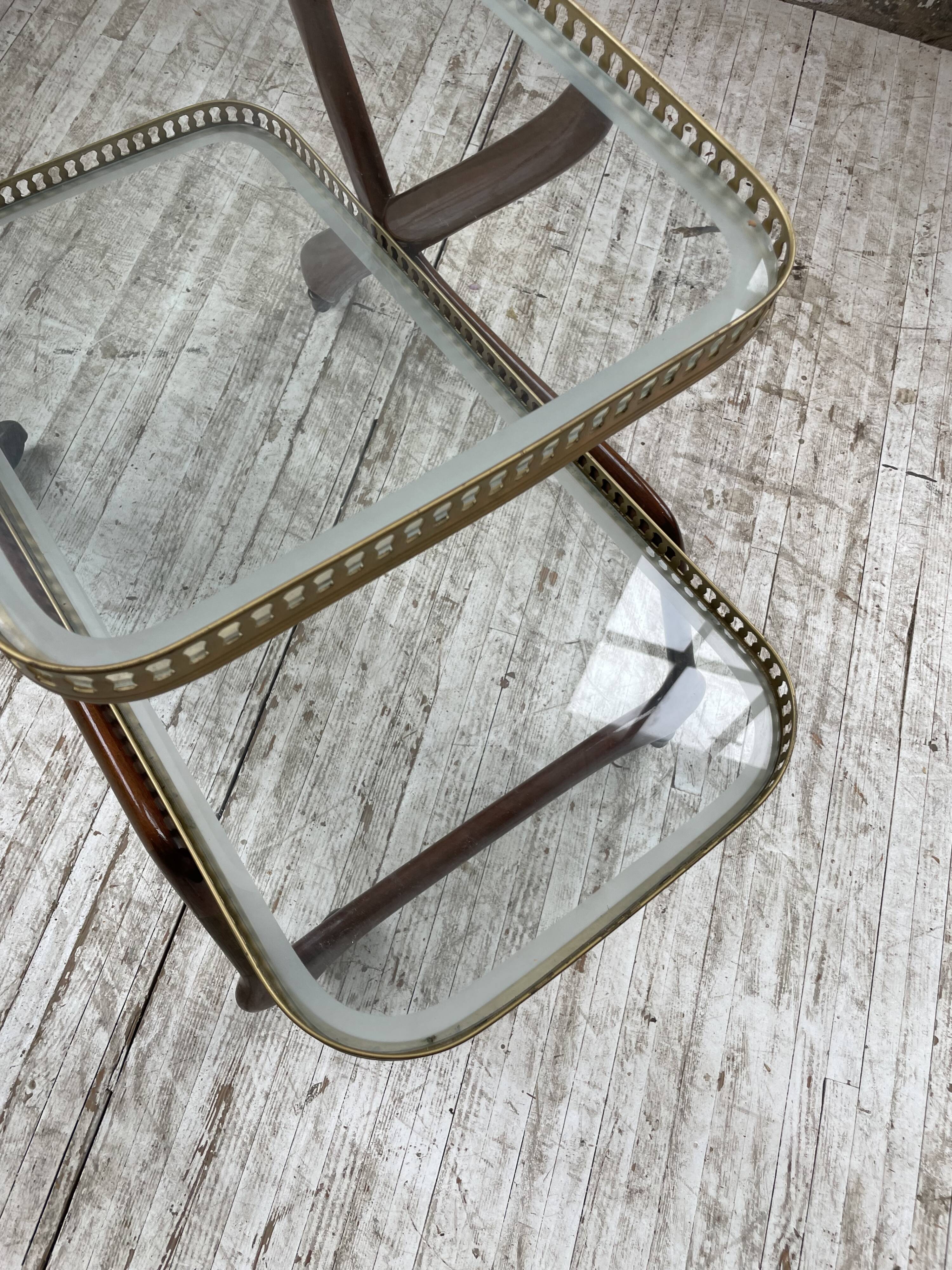 Italian Cesare Lacca style trolley, 1950s