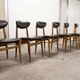 6 Teak chairs with oval back