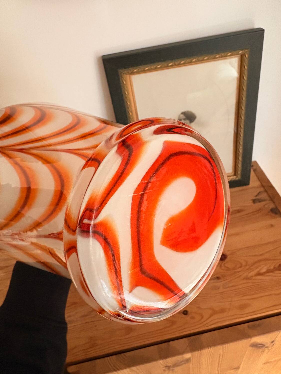 Grand vase en opaline marbrée — Style Pop Art Florentine — Années 7