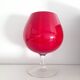 Vase Empoli en opaline rouge