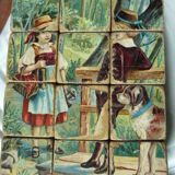 19th century wooden cubes game