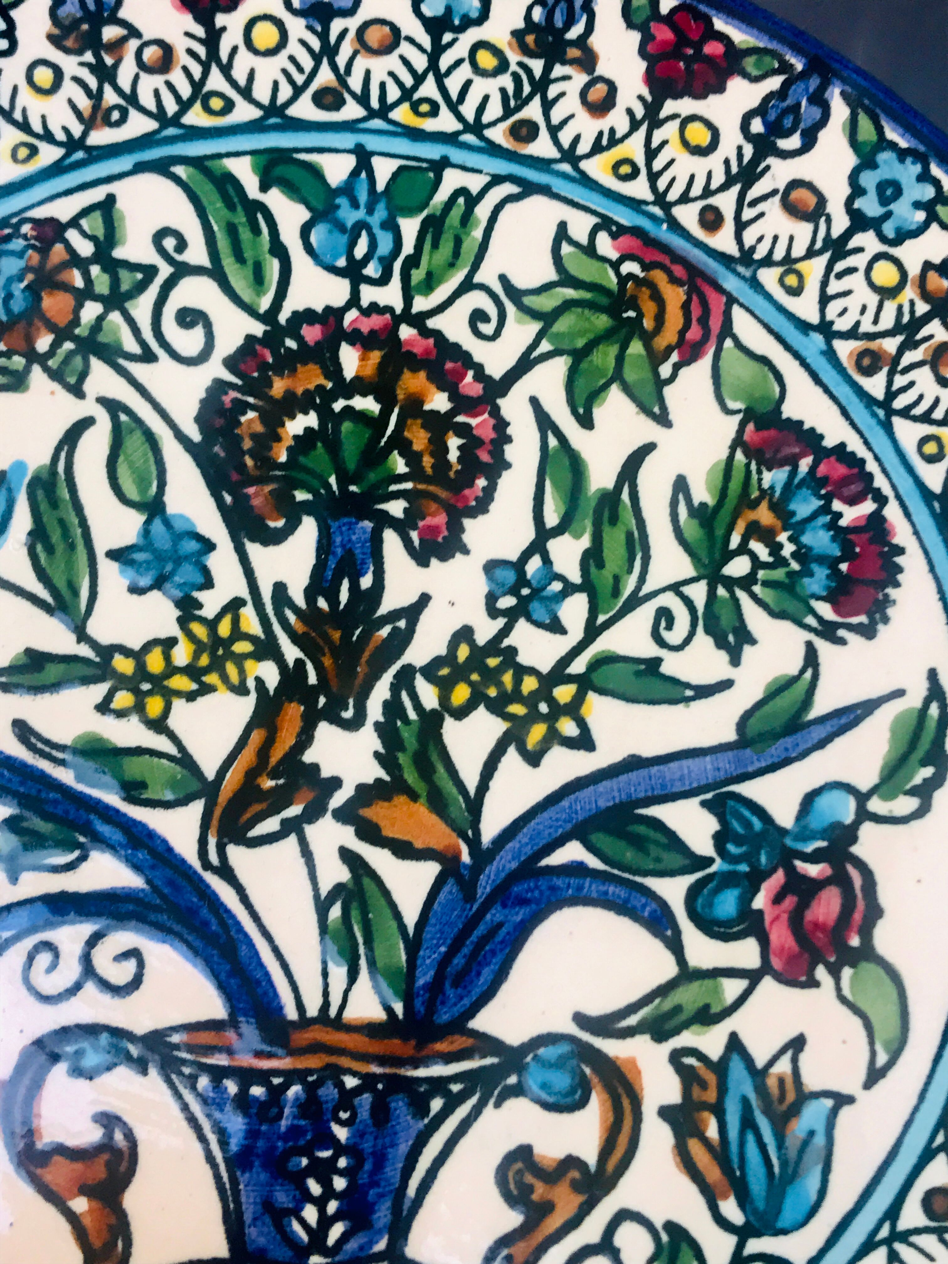 Armenia blueberry ceramic plate