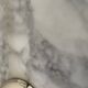 Marble cheese platter and silver metal 1970