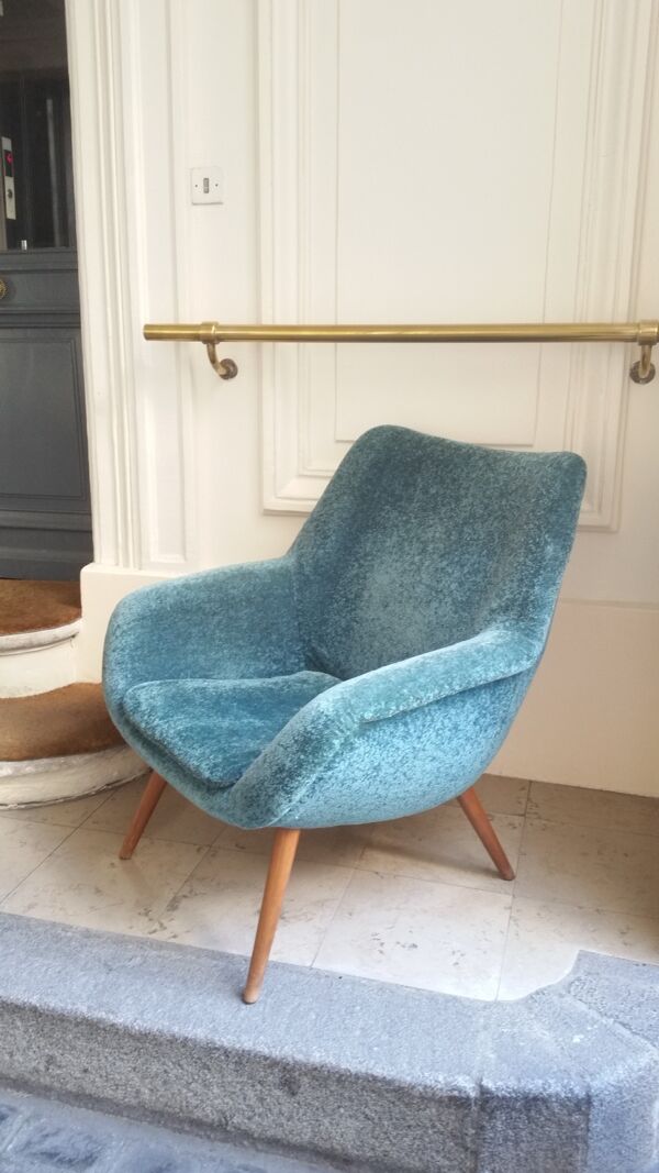 Fauteuil années 50/60 sculptural original vintage