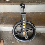 Industrial metal pulley