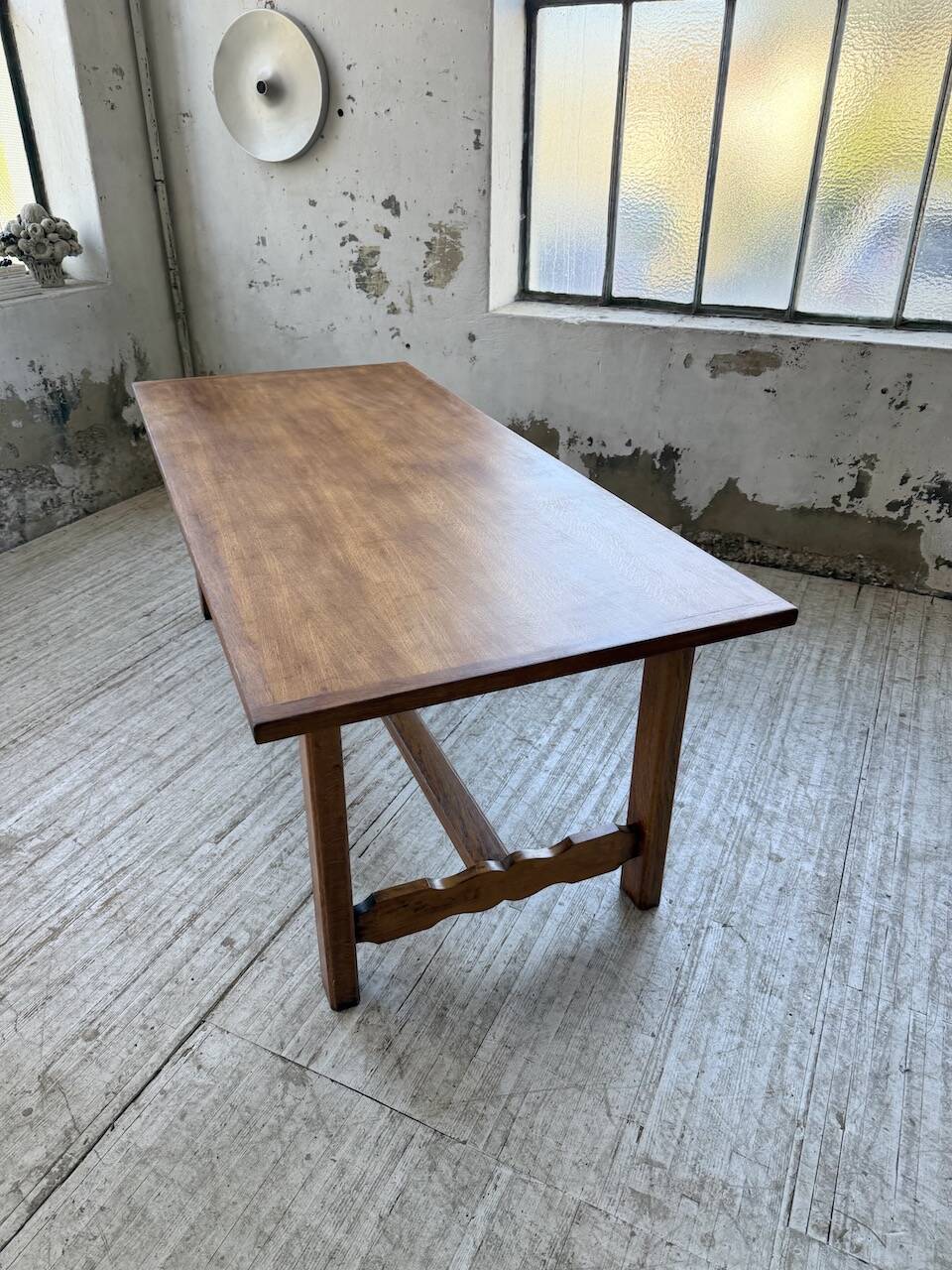 2m oak farmhouse table