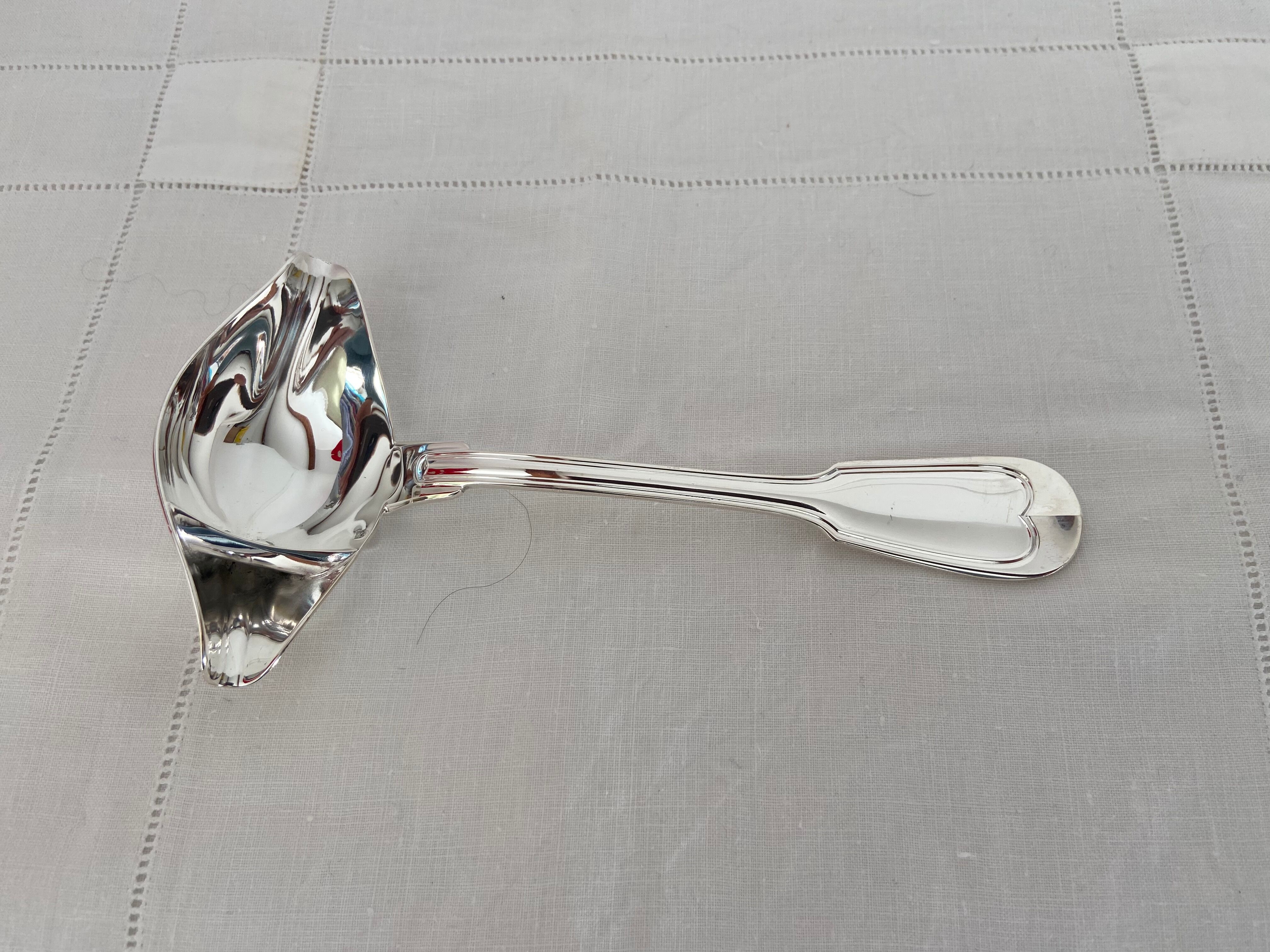 Degreaser sauce spoon Silver metal