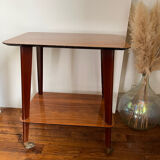 Table desserte pieds compas vintage 1950