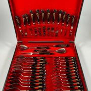 Menagere s&a haddad jezzine stainless steel40 pieces original box set 1960
