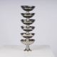Set of 6 Alfra Alessi ice cream cups in 10/18 stainless steel