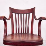 Chaise de bureau Capua d'Adolf Loos – N° 669 – Hêtre, teinte acajou – 1923