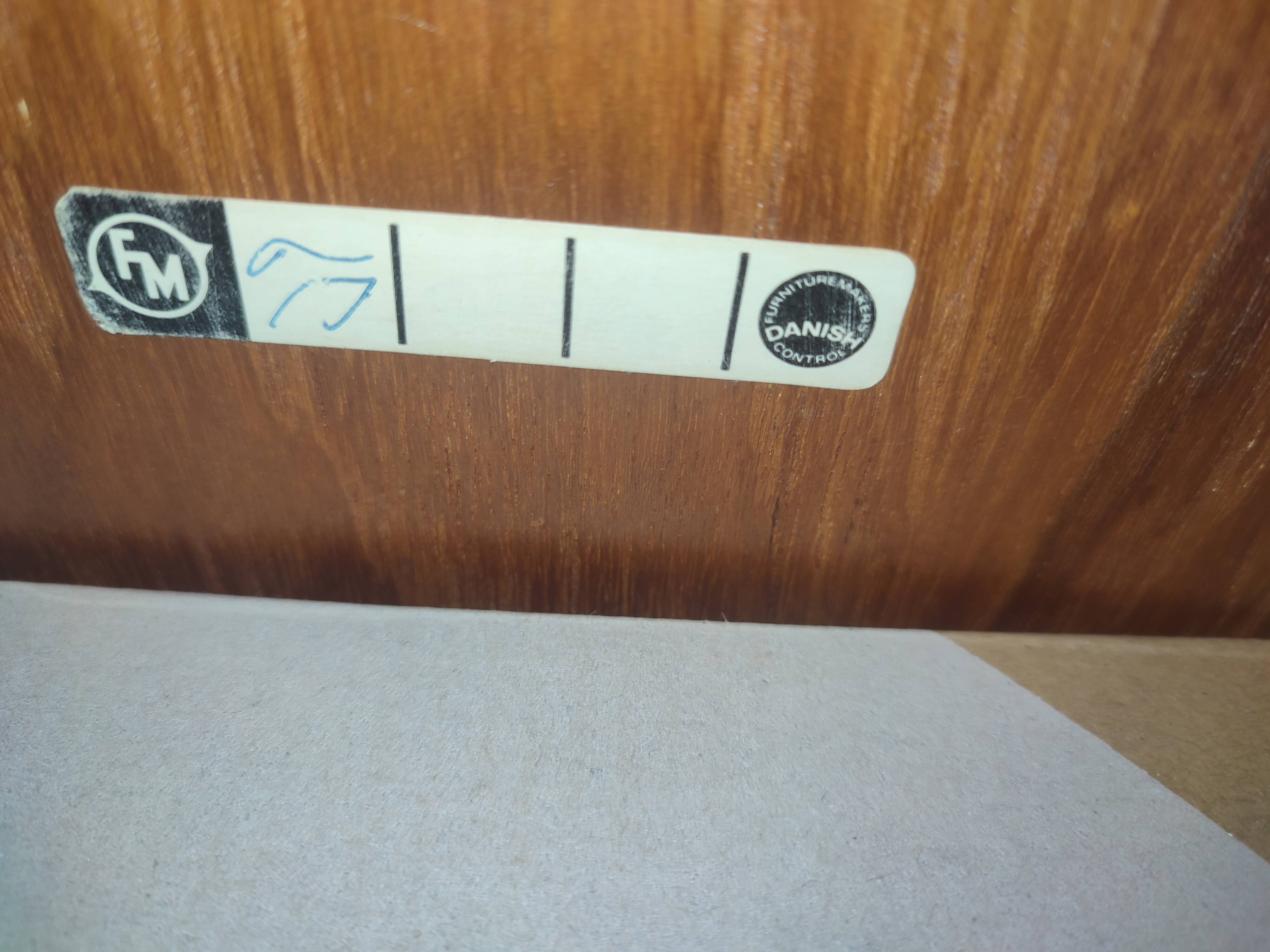 Danish teak wall system by Kai Kristiansen for FM (Feldballes Møbelf)