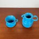 German Mid-Century Modern Space Age Ceramic Puppet-size Coffee Filter and Pot Set from Melitta, 1960s, Set of 2
