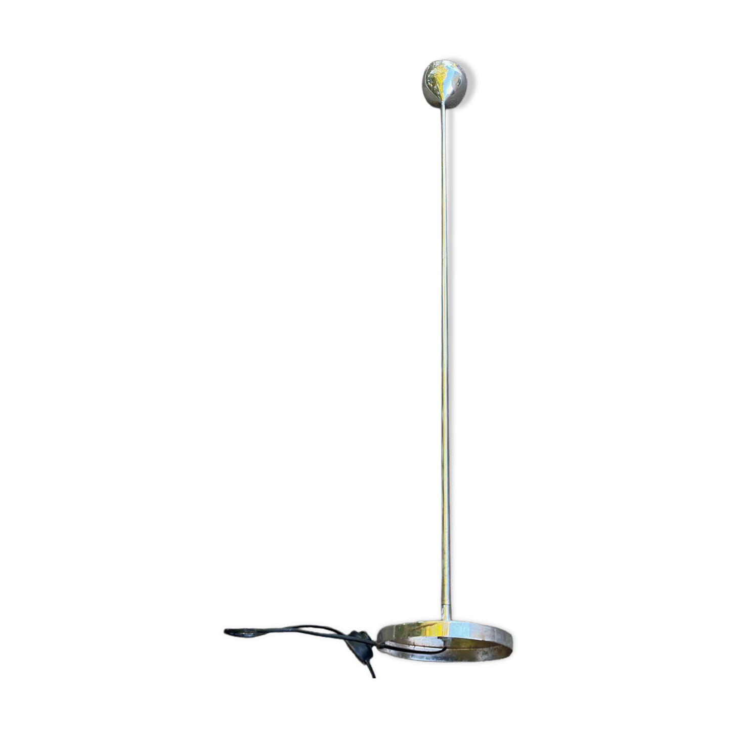 Vintage Chrome Floor Lamp in the Style of Reggiani Guzzini 1970s/80s