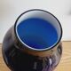 Imposant Vase En Verre Soufflé Bleu Nuit Design