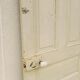 Old interior door wood painted vintage porcelain handle N°1