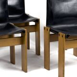 Set of 4 Monk dining chairs by Afra & Tobia Scarpa for Molteni, 1970s