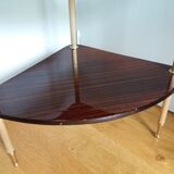 Formica corner shelf neck and gilded metal