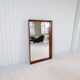 Mid-century modern walnut mirror, Sweden, 1960s