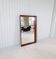 Mid-century modern walnut mirror, Sweden, 1960s