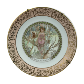 Mucha Alfons vintage Limoges porcelain collection plate