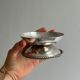 set of 2 antique candle holders