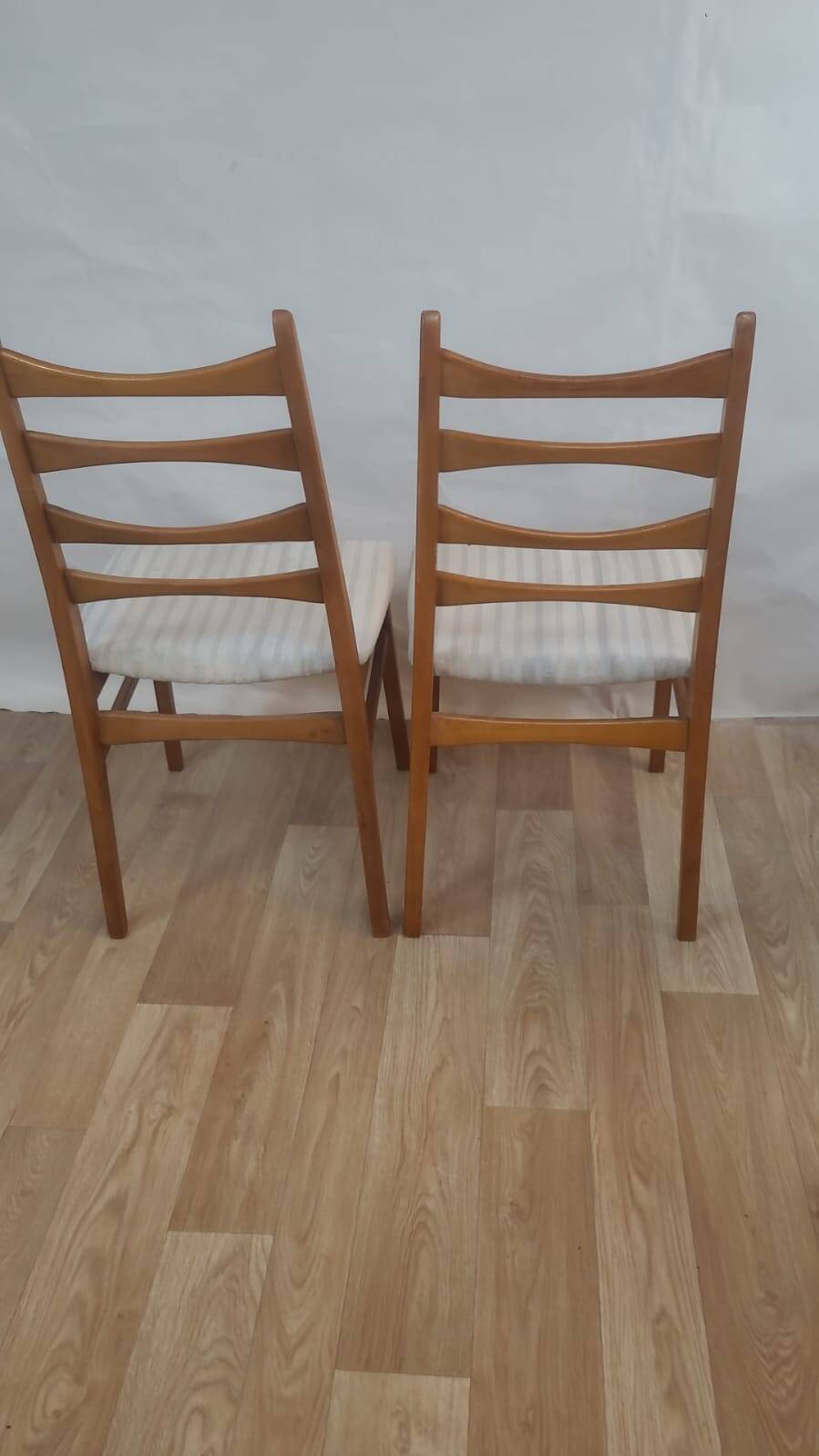 Pair of Scandinavian teak chairs 1960 Denmark