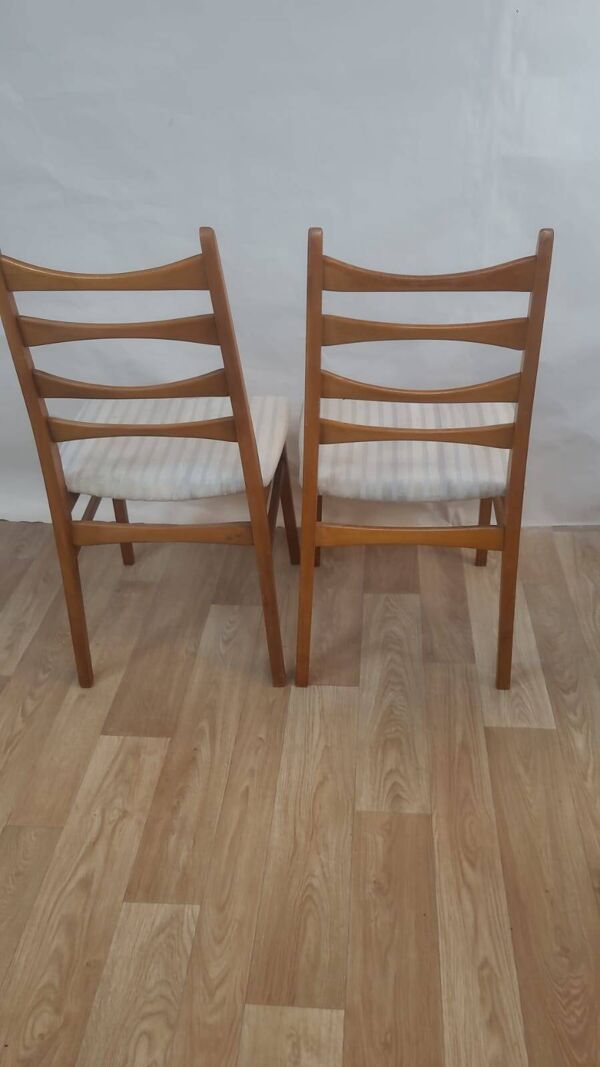 Paire de chaises en teck scandinave 1960 Danemark