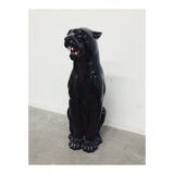Black panther statue ceramic