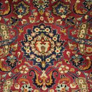 Tapis en laine florale rouge fait à la main antique persan khorassan tapis - 295x376cm