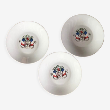 3 assiettes porcelaine tognana made in italy bicentenaire de la révolution