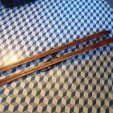 Paire d eskis vintage en bois L=198cm