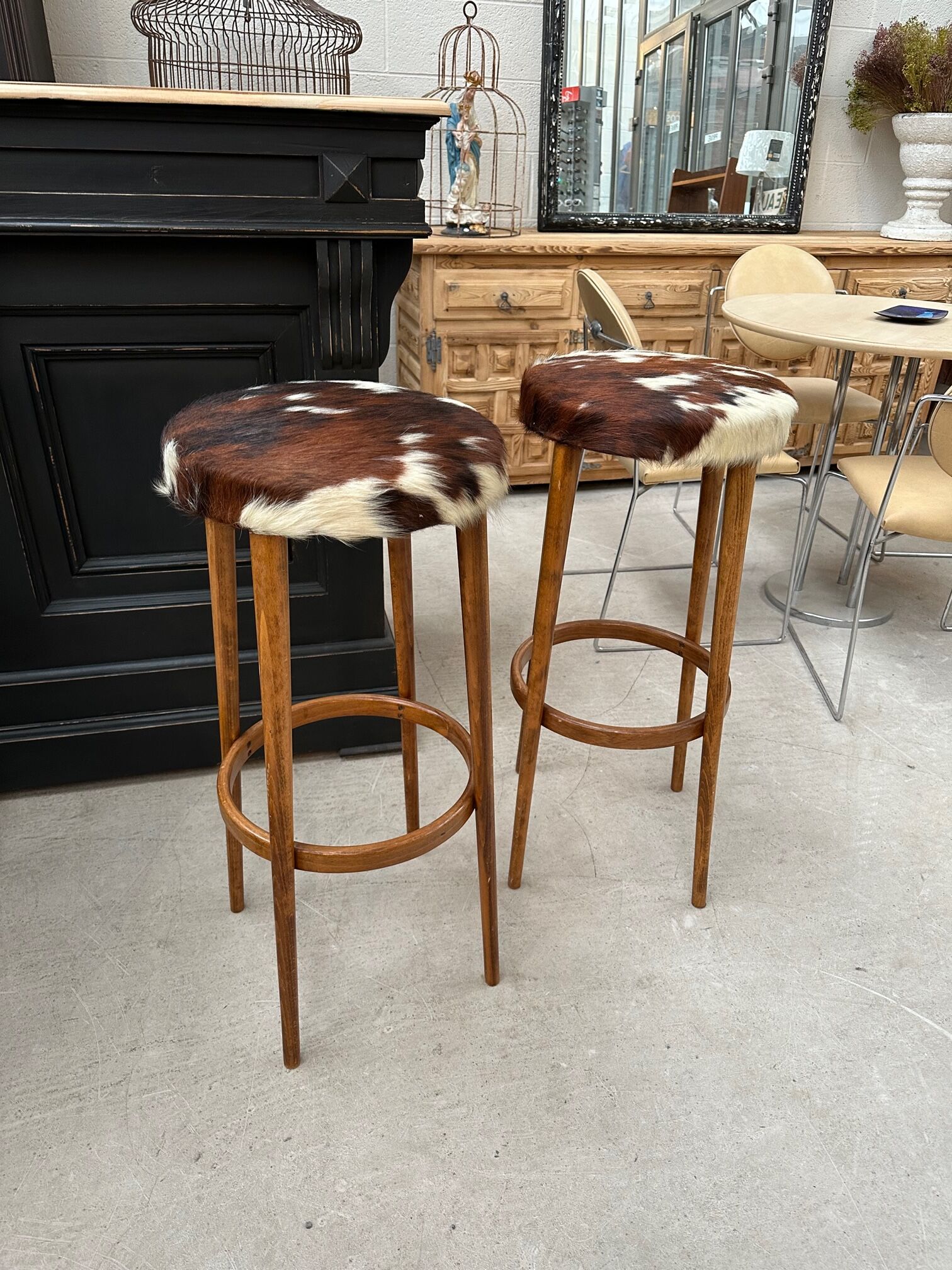 Paire de tabourets de bar