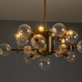 Space Age Brass Candlestick, 1970s, Czechoslovakia