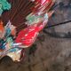 Large Vallauris leaf-shaped dish – polychrome enamel – year
