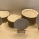 Service of 34 Limoges porcelain plates by Chastagner & Cie – Gilded borders.