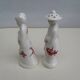 Salt and pepper shakers, ceramic Churchill England