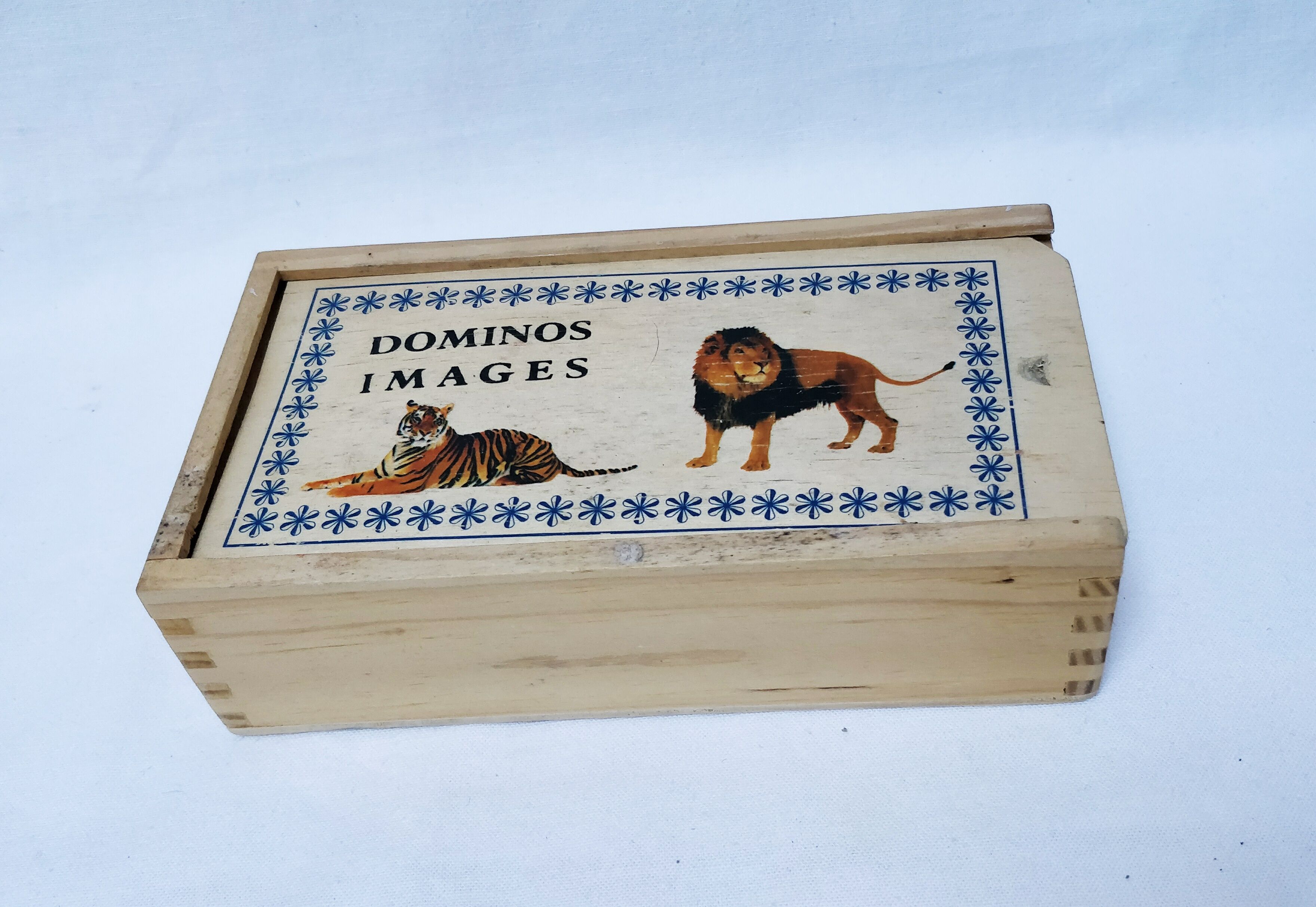 Wooden animal dominoes