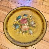 Antique Napoleon III tray hand painted