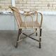 Vintage rattan armchair art deco 1950