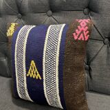 Blue Black Pillow