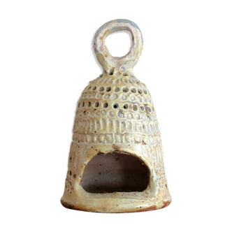 Sandstone lantern by Barbara Delfosse, La Borne, 60s