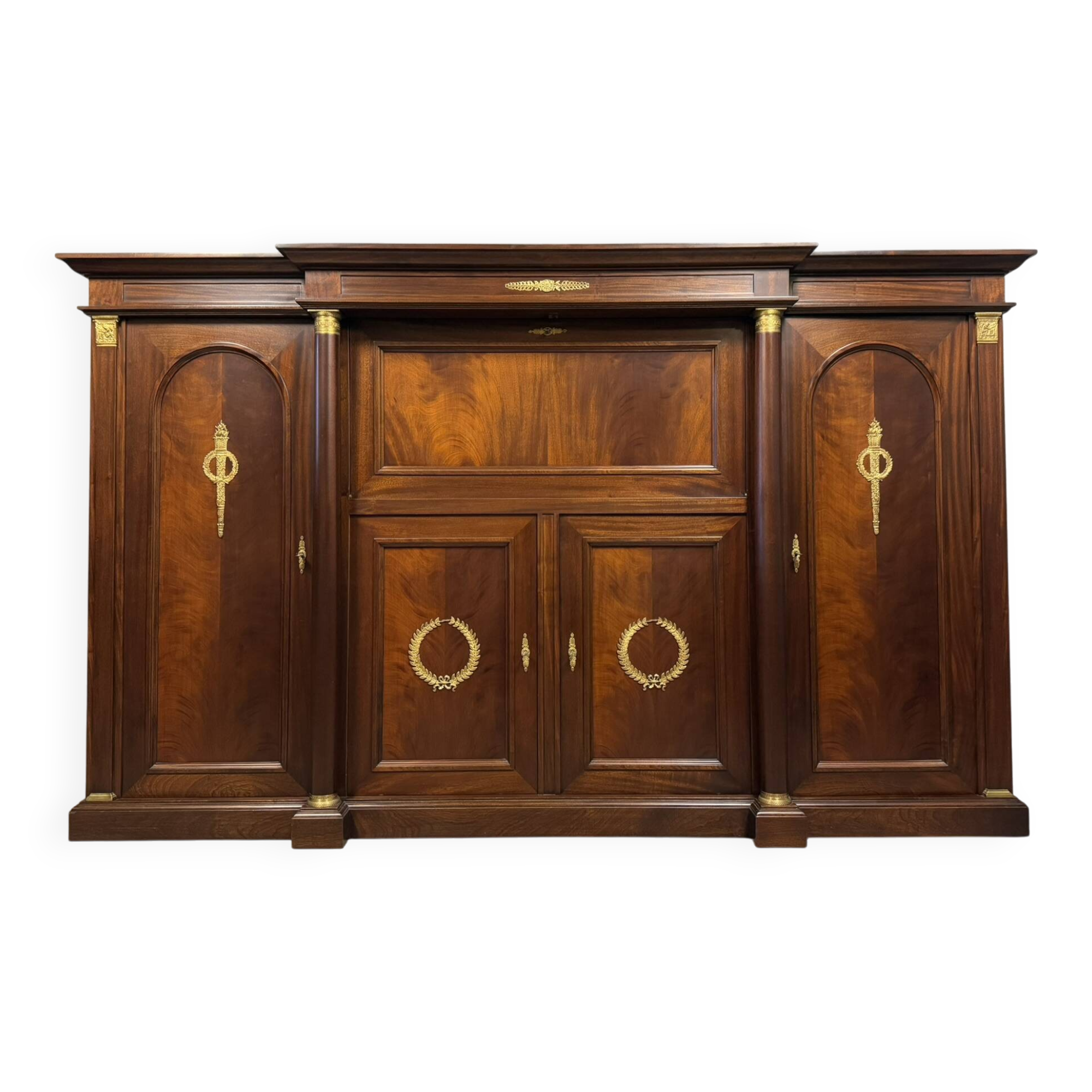 Empire style mahogany cabinet sideboard circa 1920-1940