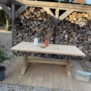 Table monastère 188cm frêne massif