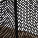 Pair of trellis, vintage perforated metal screen