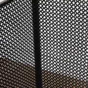 Pair of trellis, vintage perforated metal screen
