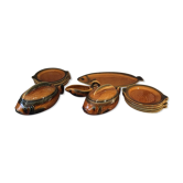 Service a poisson vintage Sarreguemines 12 assiettes 2 legumiers 1 grand plat 1 sauciere