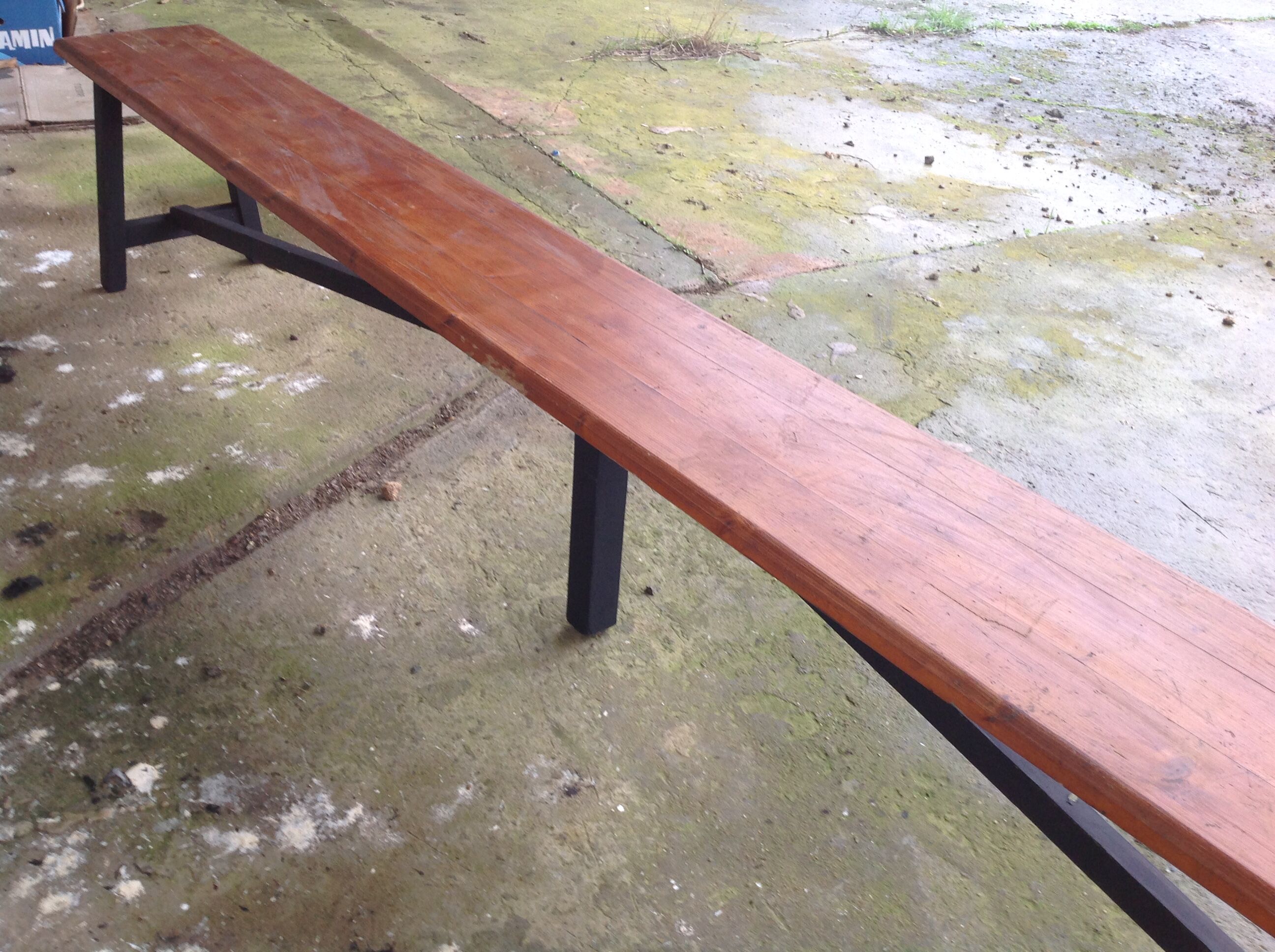 Farm table bench