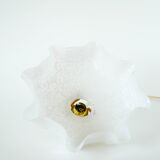 Clichy glass scalloped pendant, White, 1930