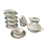 Ensemble à café Versailles de Digoin Sarreguemines 15 pièces